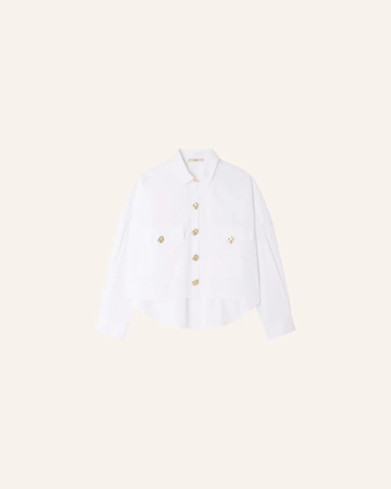 SESSUN // Bluse Balanca Optical White
