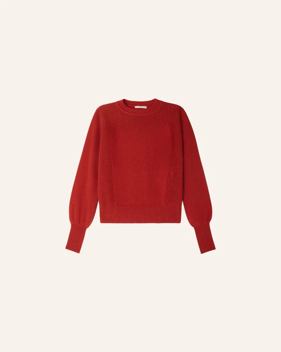 SESSUN // Pullover Baysilte Red Amarante