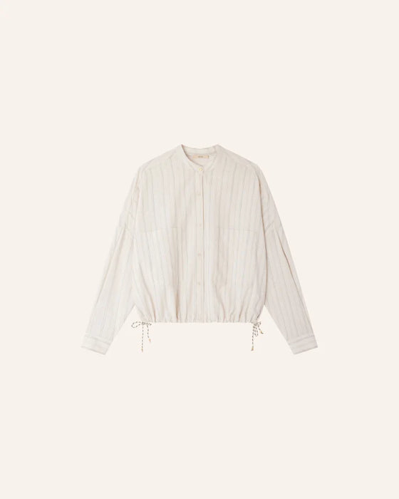 SESSUN // Hemd Cadaques Milkyblack