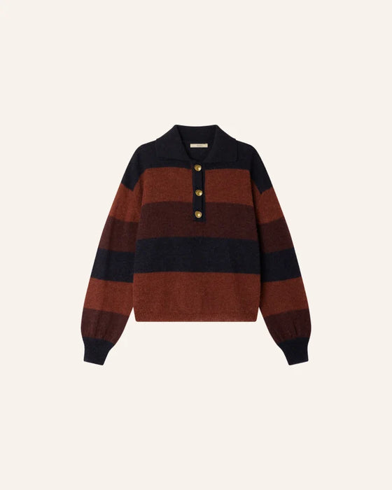 SESSUN // Pullover Cobby Polo Navyrust