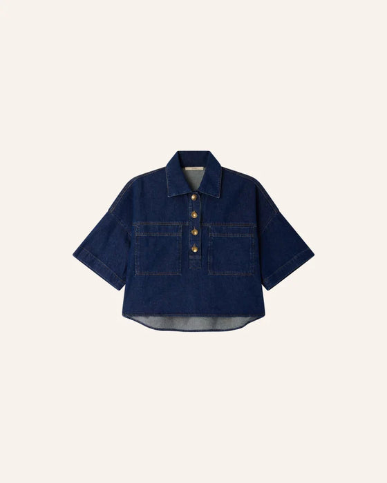 SESSUN // Jeanshemd Newport Bluenim