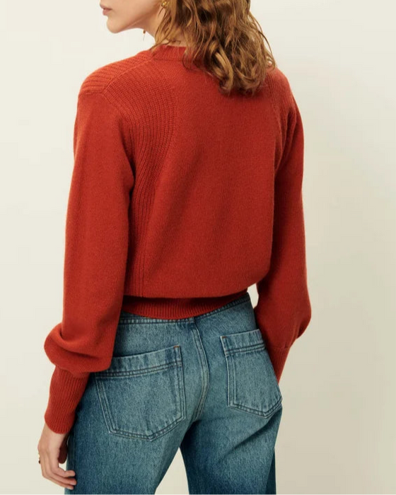 SESSUN // Pullover Baysilte Red Amarante