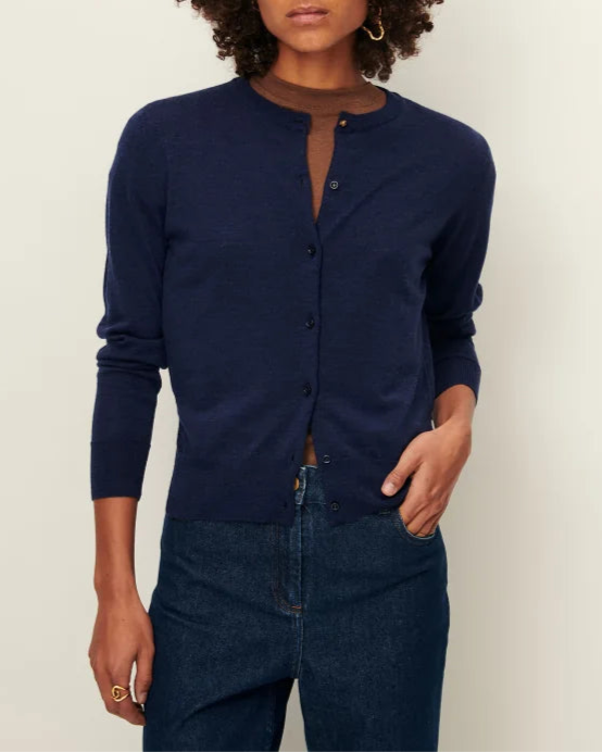  SESSUN  // Cardigan Diga Indigo Blue