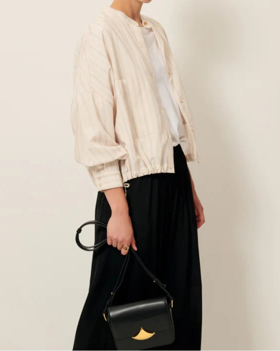 SESSUN // Hemd Cadaques Milkyblack