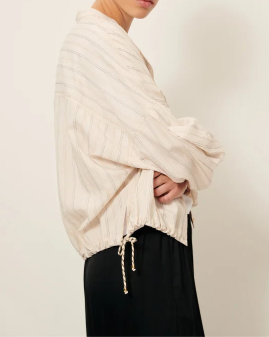 SESSUN // Hemd Cadaques Milkyblack