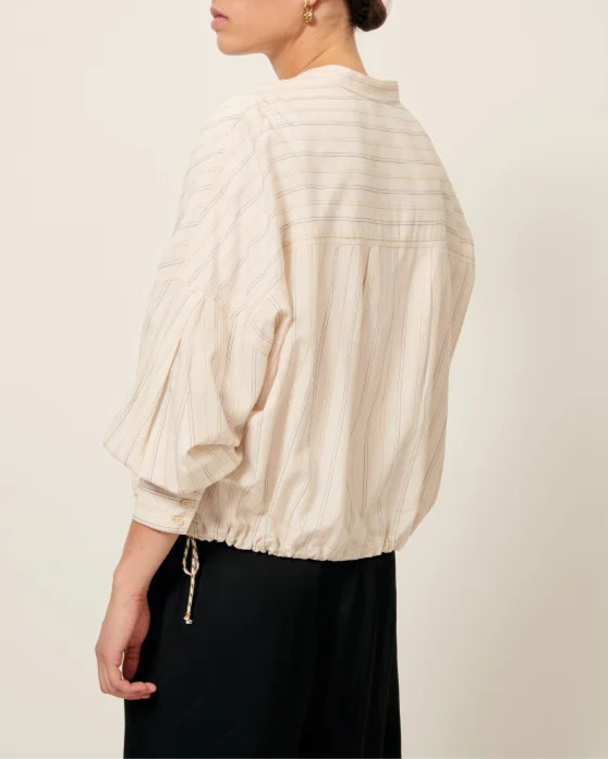 SESSUN // Hemd Cadaques Milkyblack