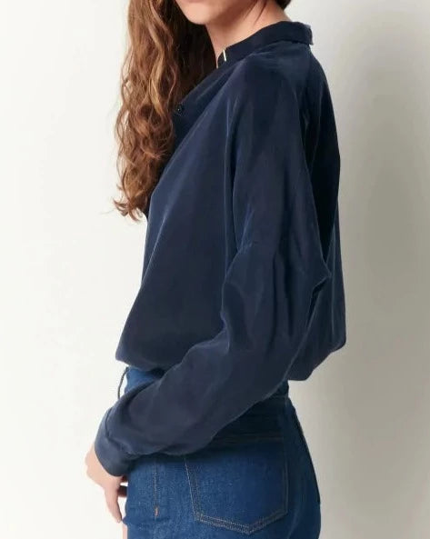 Sessùn // Bluse Lady D Navy