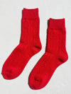Le Bon Shoppe // Socks Cachemire Pointelle Rouge
