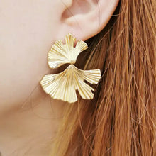  Cleias // Ohrringe Ginkgo gold