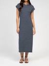 An'ge // Kleid Enoha Stripes Marine