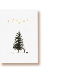  tucán y limón // Postkarte Tannenbaum