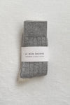 Le Bon Shoppe // Classic Cashmere Socks Grey Melange