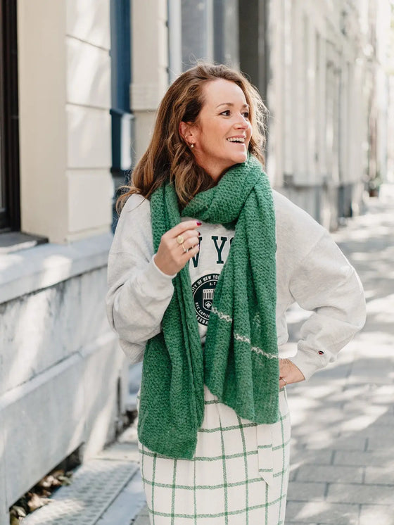 Tales by Solid // Schal Tracey Baby Alpaca Hunter Green