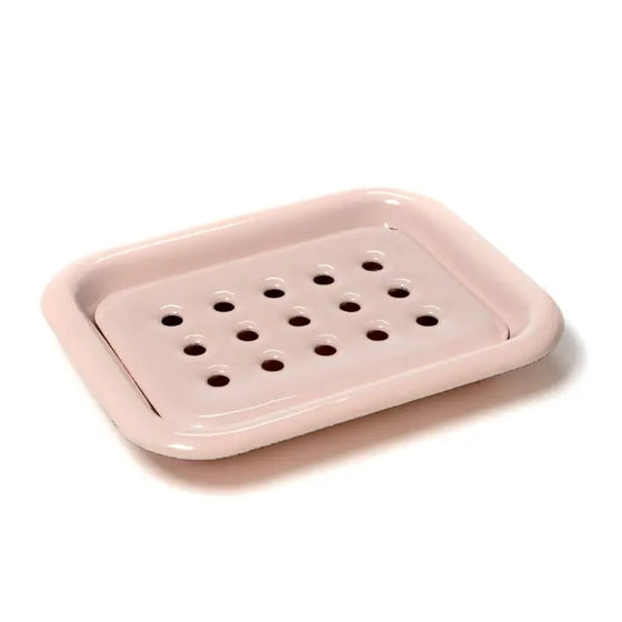 Les Choses Simples // Porte-savon en émail Rose