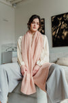 Tales by Solid // Schal Tracey Baby Alpaca Light Pink/Natural White