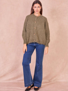  Calie Paris // Cardigan Kidmohair Kaki