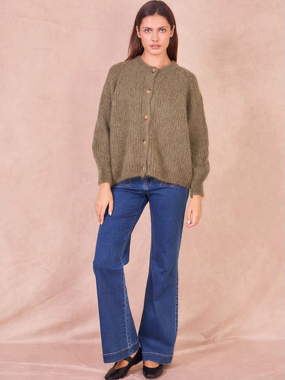 Calie Paris // Cardigan Kidmohair Kaki