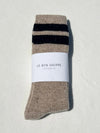 Le Bon Shoppe // Snow Varsity Socks Beige/Noir