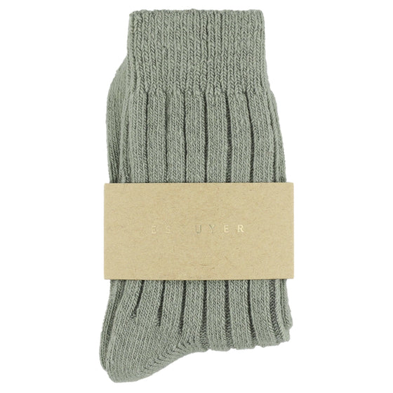 ESCUYER // Socken Cashmere Wolle Vert Clair