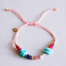  Bazou // Armband Satin Pierres précieuses Turquoise