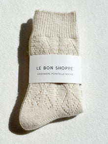  Le Bon Shoppe // Socks Cachemire Pointelle Crème