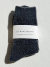 Le Bon Shoppe // Socks Cachemire Pointelle Charbon