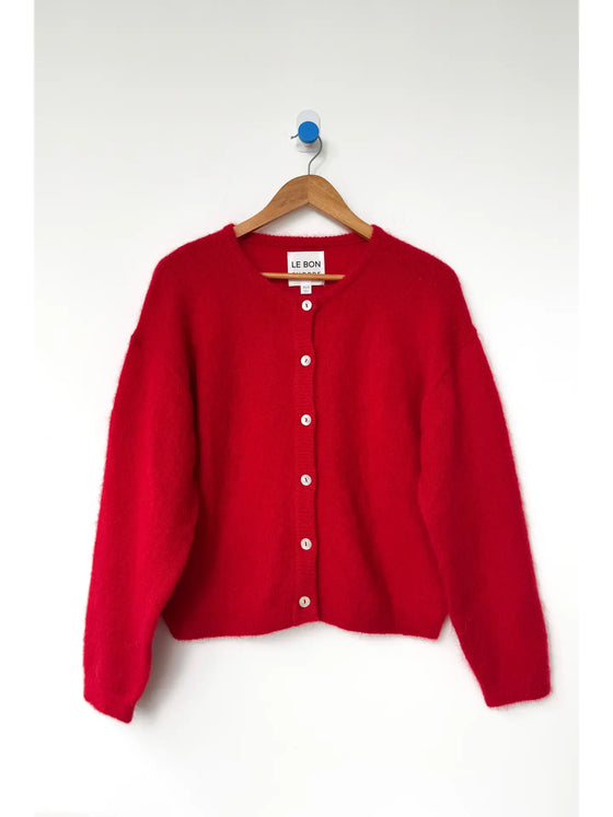 Le Bon Shoppe // Cardigan Leila Mohair Red