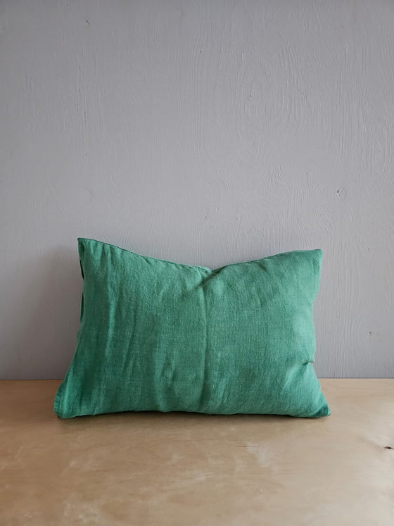 Linge Particulier // Kissenbezug 30x40 Vert Emeraude