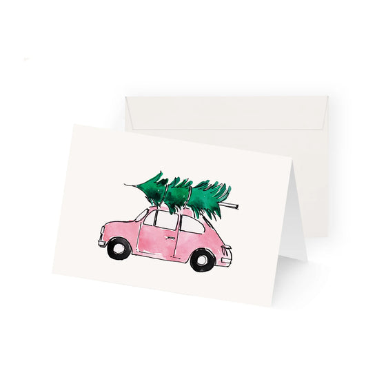 Kera Till // Klappkarte Pink Car