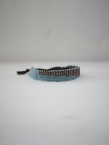  MYRIAM BALAŸ // Bracelet Loom N° 85 Bleu Cuivre