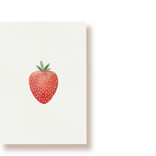  tucán y limón // Postkarte Erdbeere
