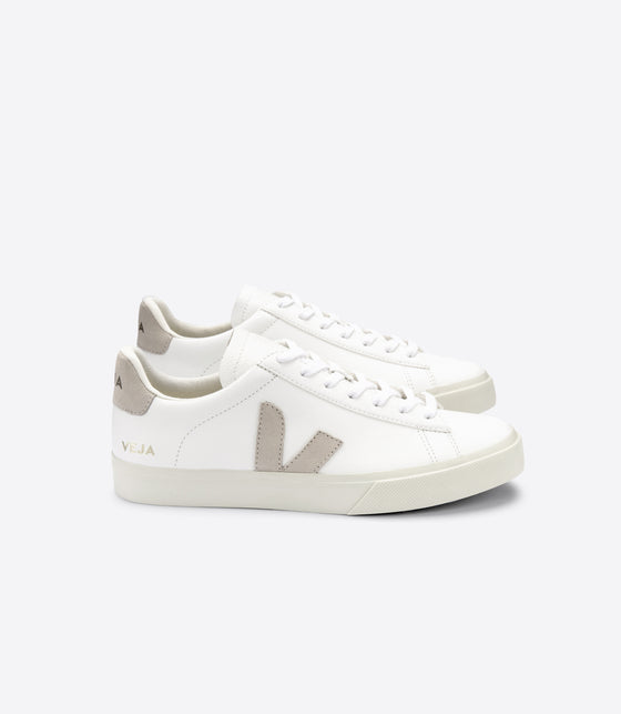 VEJA // Sneaker Campo Chromefree Extra-White Natural-Suede