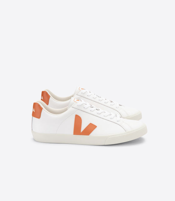 VEJA  // Sneaker Esplar Leather Extra White Pumpkin