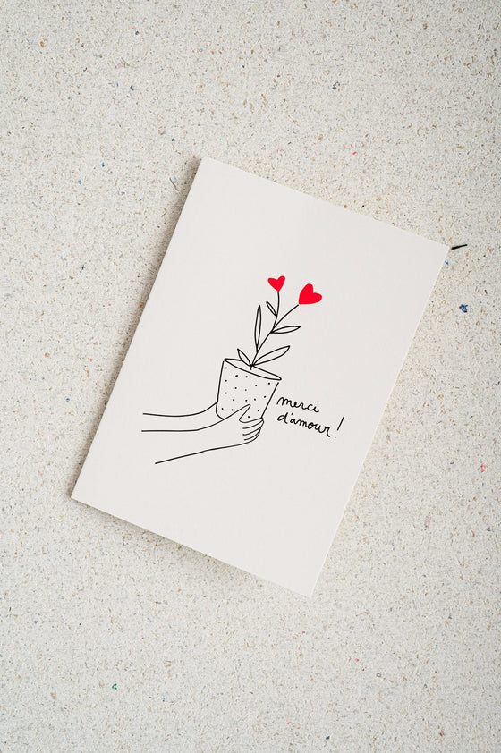 My Lovely Thing // Postkarte Merci D'Amour