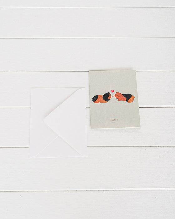 Seasonpaper // Klappkarte Cochons D'Inde